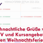 Weihnachtliche Grüße vom WTV und Kursangebot in den Weihnachtsferien