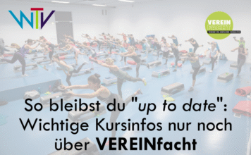 So bleibst du “up to date”: Wichtige Kursinfos nur noch über VEREINfacht