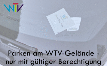 Parken am WTV-Gelände – nur mit gültiger Berechtigung