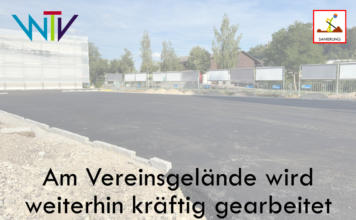 Am Vereinsgelände wird weiterhin kräftig gearbeitet