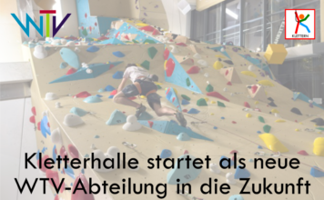 Kletterhalle startet als neue WTV-Abteilung in die Zukunft