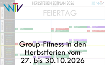 Group-Fitness in den Herbstferien vom 27. bis 30.10.2026